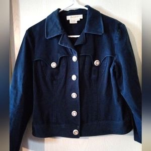Women's Navy Petite jacket